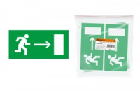 TDM знак 200х100мм "Направление к эвакуационному выходу направо" (10!) SQ0817-0049