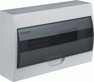 Navigator бокс (корпус) пластик ЩРН-П-15 мод. навесной IP41 NSS-DBW-15-WH 93797