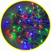 Гирлянда-нить 200LED RGB 11,5м. 8реж., зел.пвх, IP20 NGF-S01-200RGBY-5-11.5m Navigator 61818