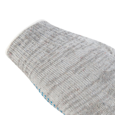 Перчатки трикотажные, с ПВХ точкой, 5 пар в упаковке, 10 класс