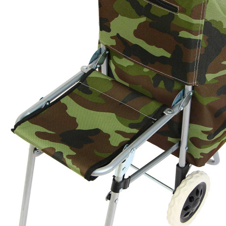 VETTA Тележка+сумка со стулом, сумка до 30кг, 31л, стул до 120кг, 44x94x26см, брезент, колеса d16см