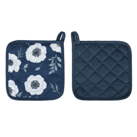 PROVANCE Нэви Прихватка, 100% хлопок, 20х20см, синий, 3 дизайна