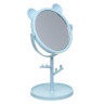 ЮНИLOOK Зеркало настольное с подставкой, пластик, стекло, высота 20 см, диаметр 10,5см,  3 цвета