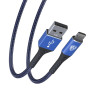 BY Кабель для зарядки Адреналин Micro USB, 1м, 3А, Быстрая зарядка QC 3.0, синий