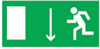 Navigator наклейка указатель двери эвакуационного выхода левый NL-310х90NEF07-E10 (NEF-07), 14371