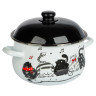 VETTA Хвостатые друзья Кастрюля эмалированная, 22см, 3,6л, индукция
