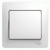 Systeme Electric GLOSSA выкл. СУ 1 кл. бел. (пл.осн.) GSL000112 (15!)