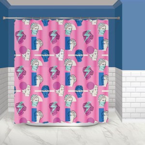 Штора д/ванной Поп-Арт 180(В)*200(Ш)см, 12 колец,люверсы, полиэст/водоот.пропитка 75228 Master House