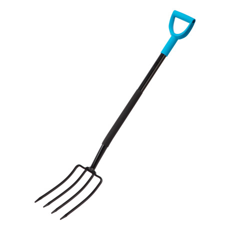 Вилы 4-х рогие, садово-огородные, 180х280х1200 мм, цельнометаллические, кованые, LUXE Palisad