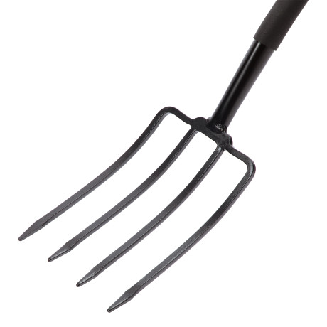 Вилы 4-х рогие, садово-огородные, 180х280х1200 мм, цельнометаллические, кованые, LUXE Palisad