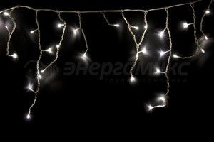 Гирлянда-бахрома ул. Айсикл 48LED белый 1,8*0,5м/18нит, белый пвх IP44 255-025 Neon-Night
