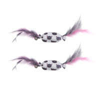 VETTA Игрушка для домашних животных, ПЭ, перья, 5,5х2,5 см