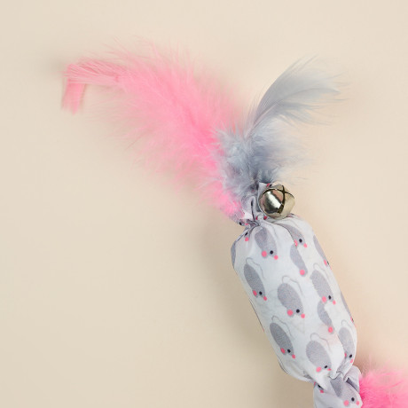 VETTA Игрушка для домашних животных, ПЭ, перья, 5,5х2,5 см