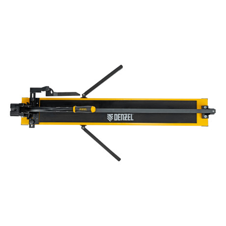 Плиткорез рельсовый 1000х16мм, каретка на подш., стальная станина, усил. рукоятка-пенал Denzel