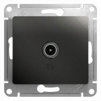 Systeme Electric GLOSSA мех. роз. TV СУ 1 мест. антрацит (окон RG6 1dB) GSL000791 (10!)