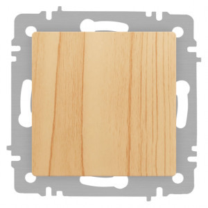 ЭРА Intro Accent мех. выкл. (перекл.) СУ 1 кл. проходн. 10А 250В, сосна 6-103-11