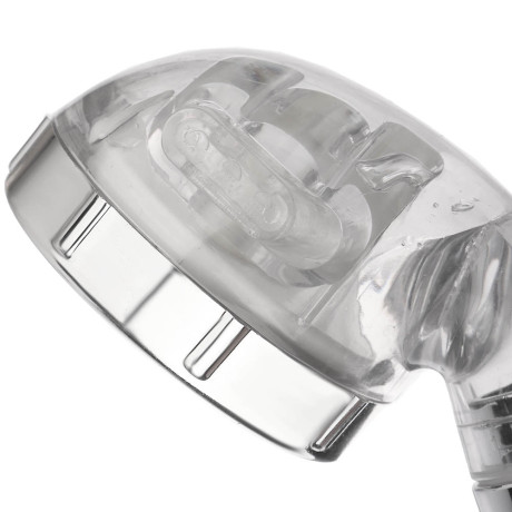 RAIN Лейка для душа, 3 режима, с функцией очистки воды, кнопка стоп, 80мм, прозрачный/хром