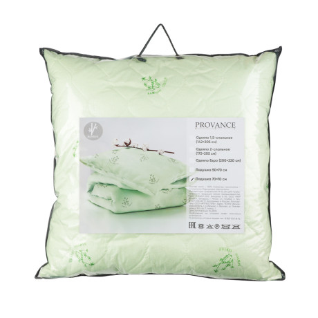 PROVANCE Бамбук Подушка стеганая, 700гр, 70х70см, п/э волокно