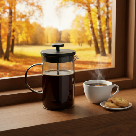 SATOSHI Графит Френч-пресс 600мл, жаропрочное стекло