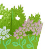 INBLOOM Кашпо квадратное цветочный край 14х14х8см, металл