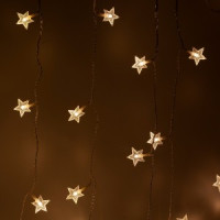 ЭРА Гирлянда-звездочки 64LED 1,2x1,3 м теплый белый IP20 ENIZ-64W Б0051876