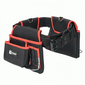 EKF Master Сумка-пояс двухсекционная усиленная с двухшпеньковым ремнем С-12