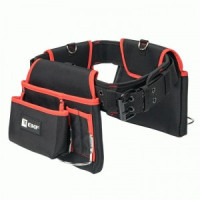 EKF Master Сумка-пояс двухсекционная усиленная с двухшпеньковым ремнем С-12