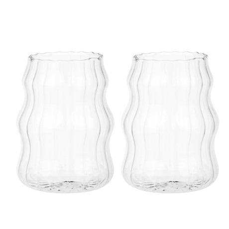 MILLIMI Набор бокалов 500 мл, 2 шт, стекло, волнистый