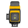 Лазерный уровень мультипризменный DLV-360-3C, 30 м, зеленый луч, Li-Ion 2,4 Aч, кейс Denzel