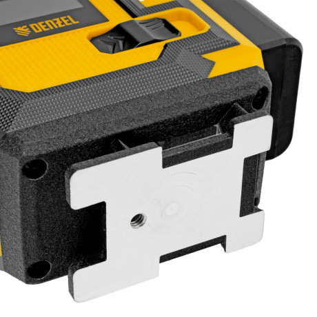 Лазерный уровень мультипризменный DLV-360-3C, 30 м, зеленый луч, Li-Ion 2,4 Aч, кейс// Denzel