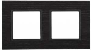 ЭРА 14 Elegance рамка СУ 2 мест.дерево, черн.дерево+антр 14-5302-05 6050