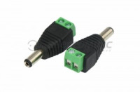 Rexant разъем питания 2.1x5.5 с клеммной колодкой, (50!) 14-0314