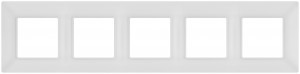 ЭРА Elegance рамка СУ 5 мест. белый матовый 14-5005-01М 65820