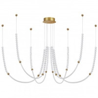 ODEON LIGHT 6639/70L HIGHTECH ODL24 ант.бронз/разнов. бусы Люстра IP20 LED 70W 3000K MONELLA