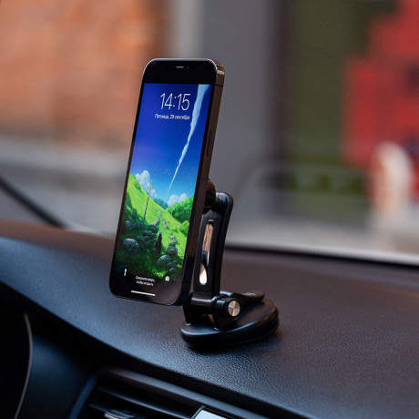 ЕРМАК Держатель для телефона магнитный, универсальный, soft touch