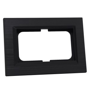 OVIVO Рамка СУ для 2-ой роз QUANTUM без земл., черный, 405-360000-267