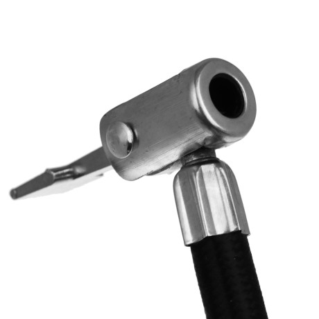 ЕРМАК Насос ножной с усиленным цилиндром экстрамощный PREMIUM с манометром с металлическим наконечни