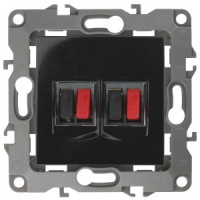 ЭРА 12 мех. роз. СУ аудио, двойная, черный, автоклеммы 12-3112-06 3826