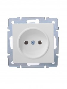 Lezard VESNA мех. роз. СУ 1 мест. 16А бел (Керамика) (корп. ABS)  742-0288-121