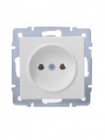 Lezard VESNA мех. роз. СУ 1 мест. 16А бел (Керамика) (корп. ABS)  742-0288-121