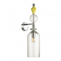 ODEON LIGHT 4893/1WA CLASSIC ODL_EX22 107 хром/разноцв./керам./стекло Бра E14 1x40W 4893/1WA BIZET