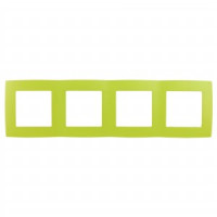 ЭРА 12 рамка СУ 4 мест., лайм, 12-5004-26 0079
