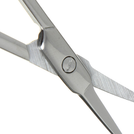 ЮНИLOOK Ножницы маникюрные для кутикулы с загнутыми лезвиями, сталь, силикон, 9,2см, 3 цвета