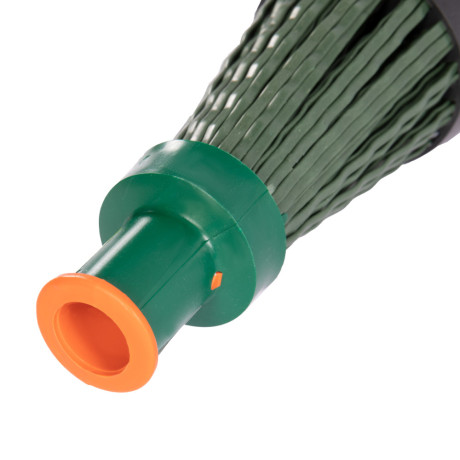 Метла полипропиленовая, 140 х 310 мм, круглая, с фиксирующим ободом, без черенка, Сибртех