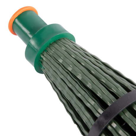 Метла полипропиленовая, 140 х 310 мм, круглая, с фиксирующим ободом, без черенка, Сибртех