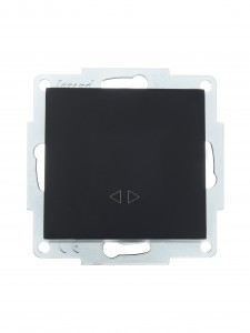 Lezard VESNA мех. выкл. СУ 1 кл. 10А (промеж.) черный бархат (корп. ABS)  742-4288-107