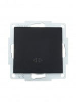 Lezard VESNA мех. выкл. СУ 1 кл. 10А (промеж.) черный бархат (корп. ABS)  742-4288-107