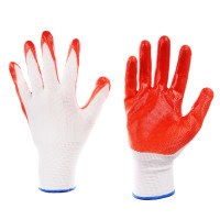 INBLOOM Перчатки садовые с нитриловым полуобливом, полиэстер, 10 размер, 23.5см, 30г