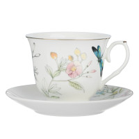 Набор чайный 2 пр., 225мл, MILLIMI, Стрекоза, фарфор