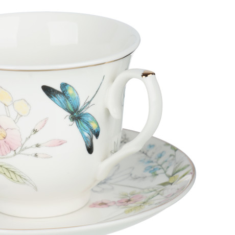 Набор чайный 2 пр., 225мл, MILLIMI, Стрекоза, фарфор